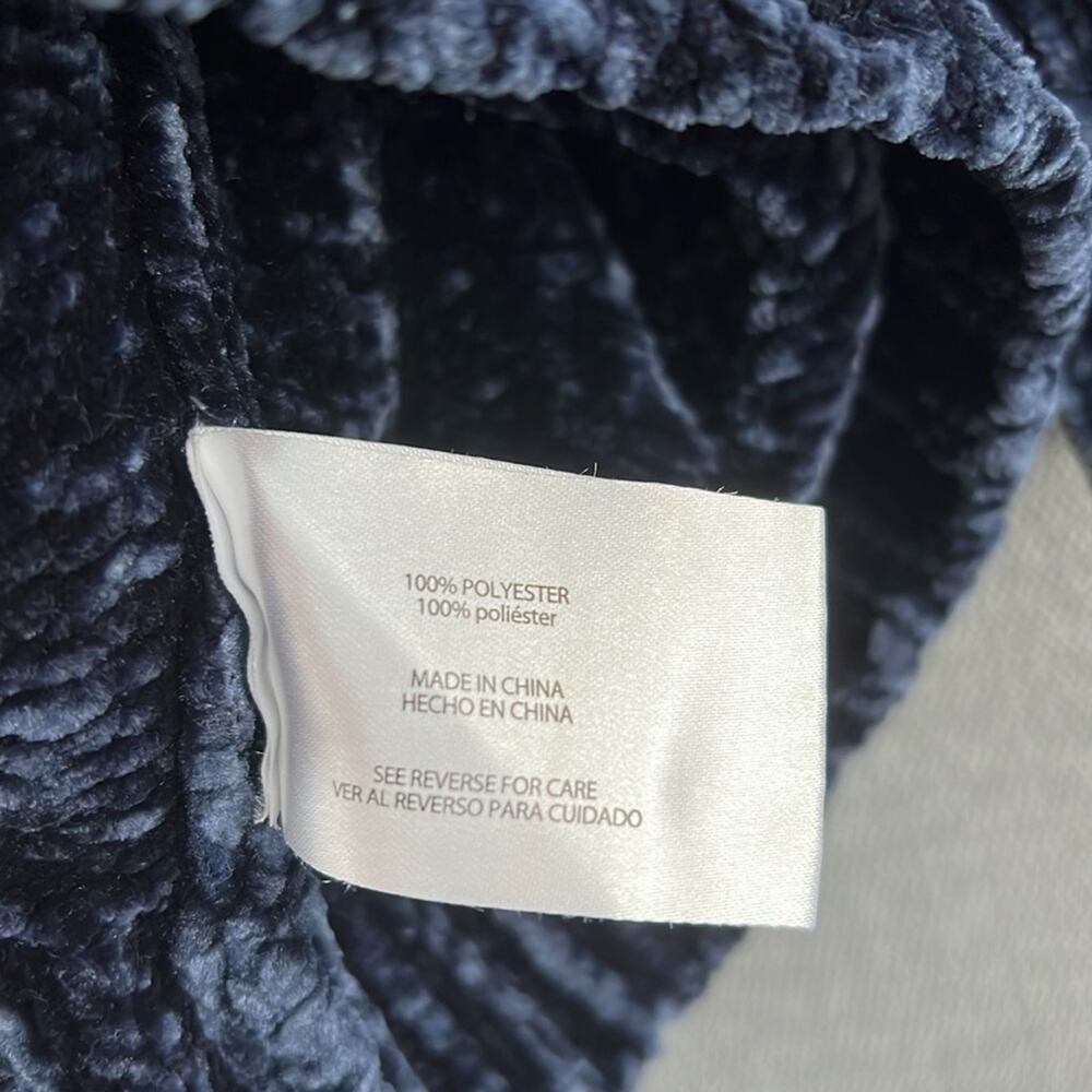 Orvis Dark Blue Classic Crewneck Knit Chenille Pullover Sweater Size L - Picture 6 of 10